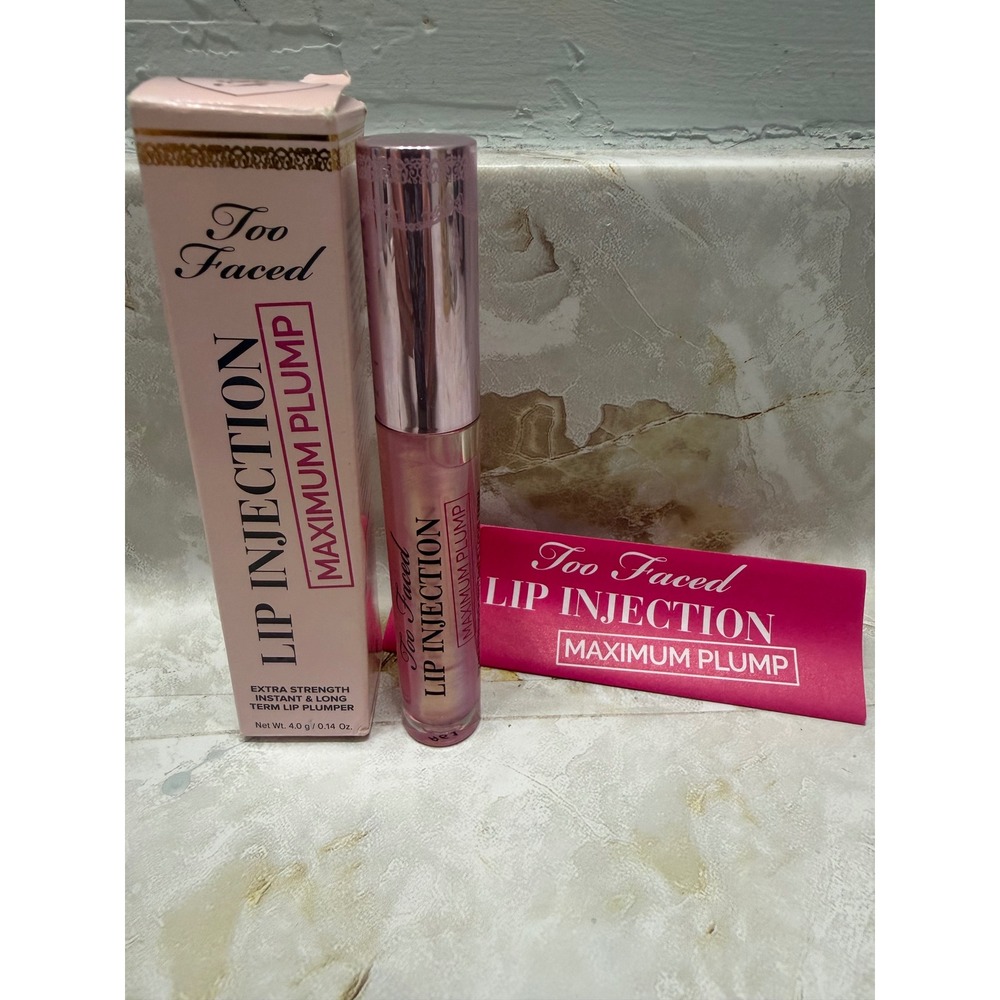 Too Faced Lip Injection Maximum Plump Extra Strength Lip Plumper 0.14oz New
